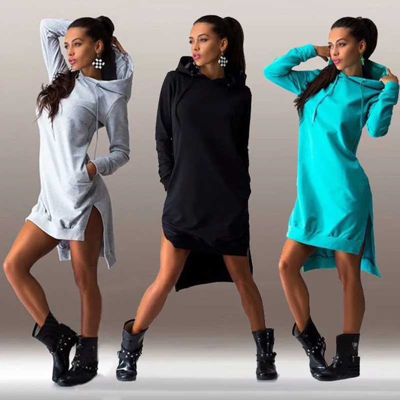 Casual Hooded Women Hoodies Sweatshirts Plus Size Winter Solid O-neck Pullovers Female Cotton Long Sleeve Harajuku ** | Женская одежда