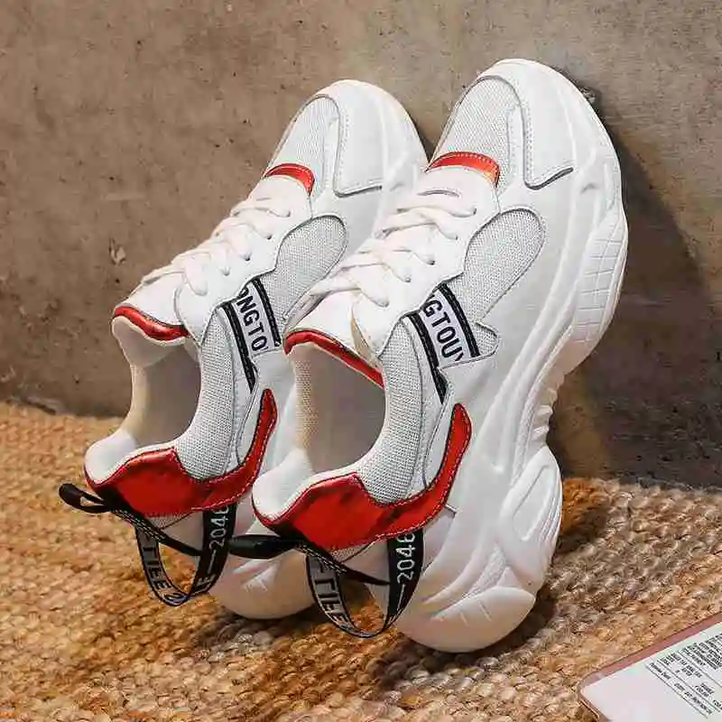 FAMSO/Новинка 2019 года женские вулканизированные туфли смешанные цвета натуральная