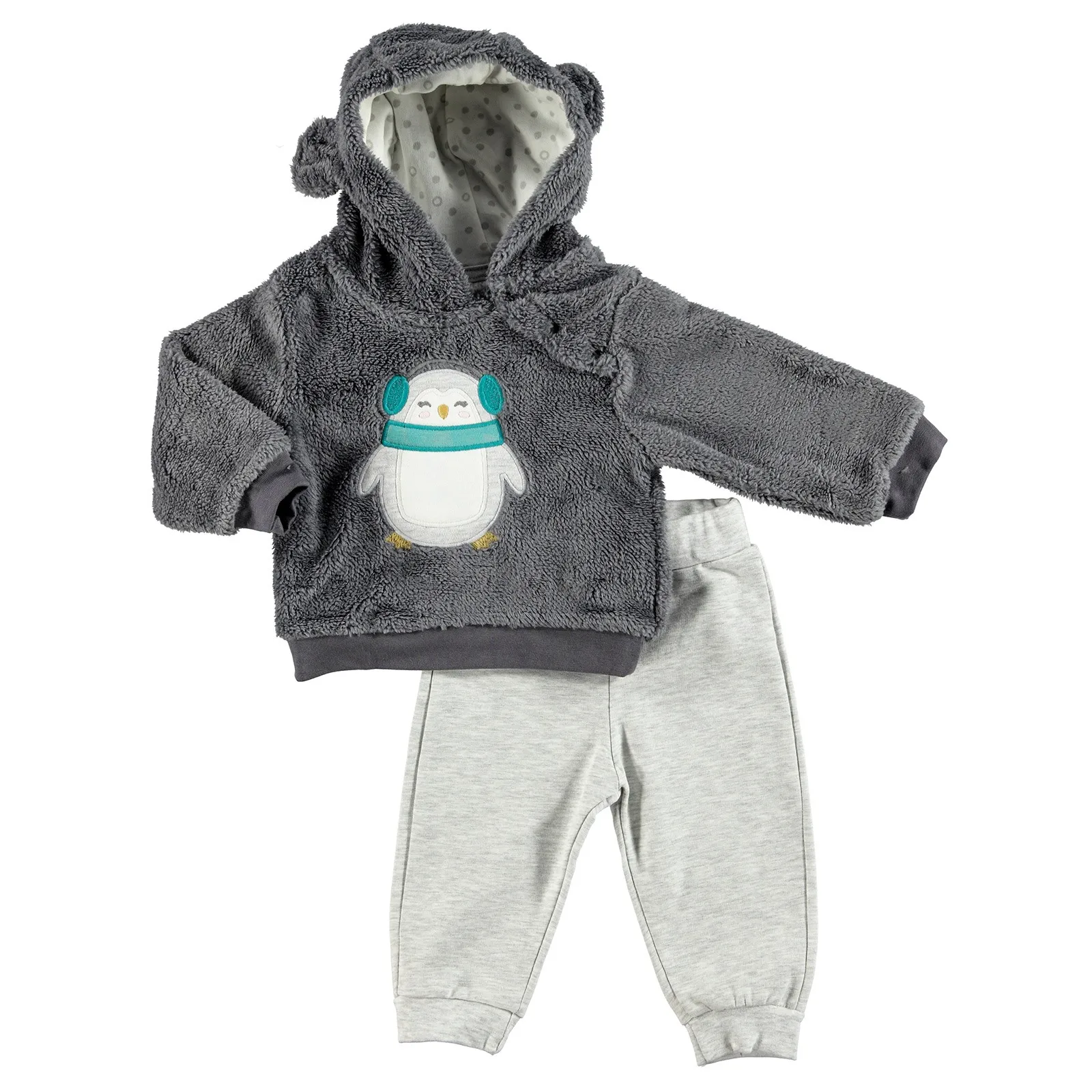 Детский свитер с рисунком пингвина| |