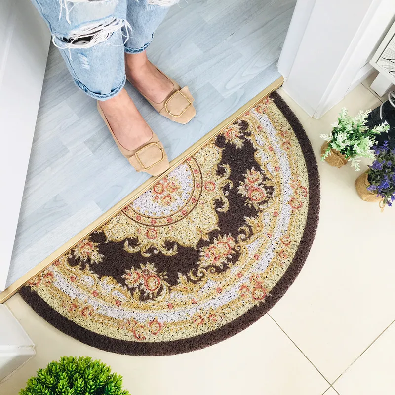 ПВХ шелковая петля пыленепроницаемый коврик d образной формы мандала цветочный