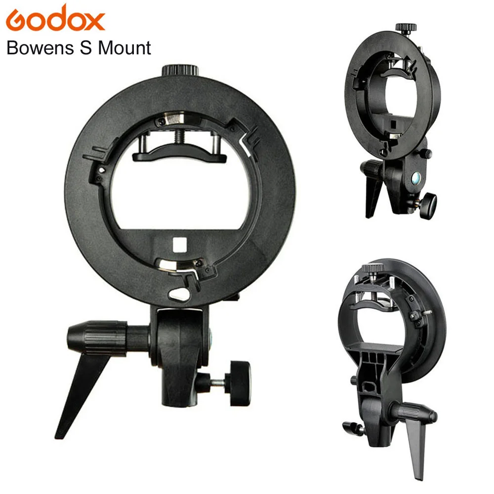 PRO Godox s-тип кронштейн Bowens S держатель для вспышки Speedlite Snoot софтбокс красота блюдо соты