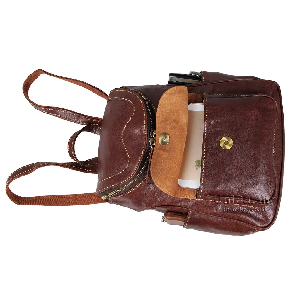 Женский кожаный рюкзак UniCalling Высококачественная кожаная женская сумка Модный