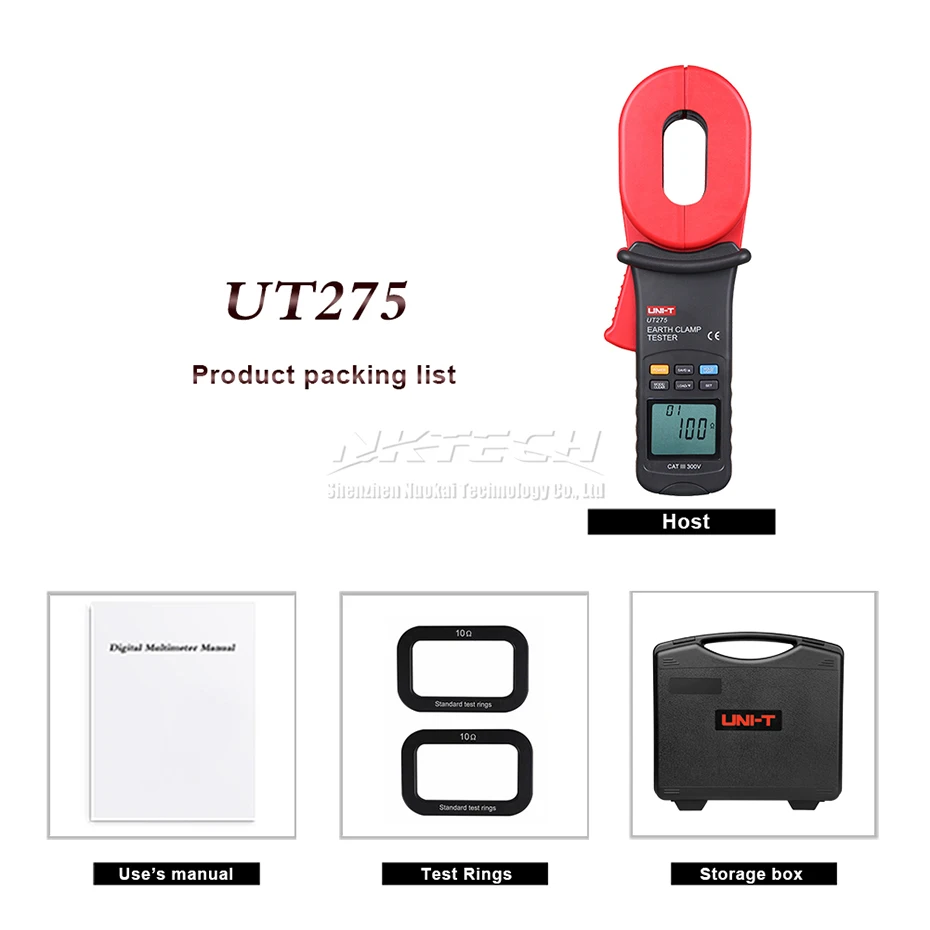 UNI-T UT278A UT276A UT275 UT273 Зажим заземления тест er цифровой измеритель сопротивления заземления Тестер Утечки тока Мегаомметр