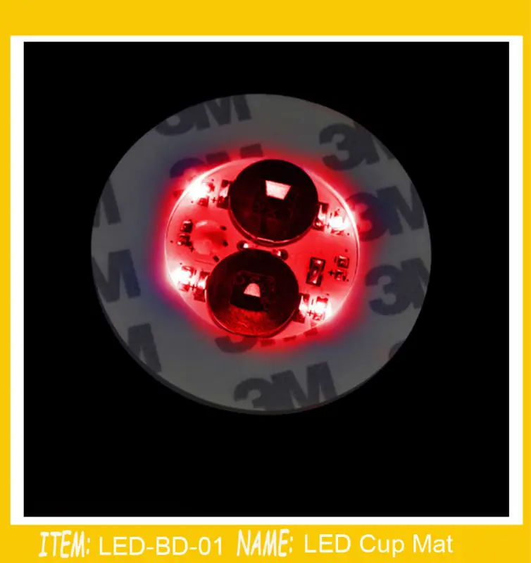 Светодиодная мини бутылка светящаяся наклейка смешанных цветов 200 шт./лот|led