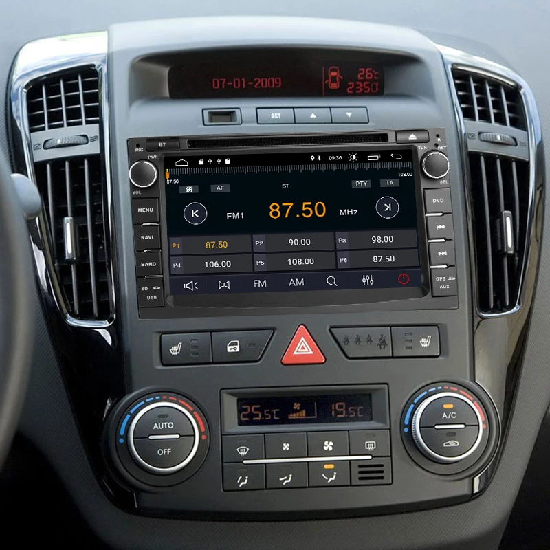 Автомобильный мультимедийный плеер IPS DSP 4 Гб 64 2Din Android 10 для Kia Ceed 2010 2011 2012 Venga