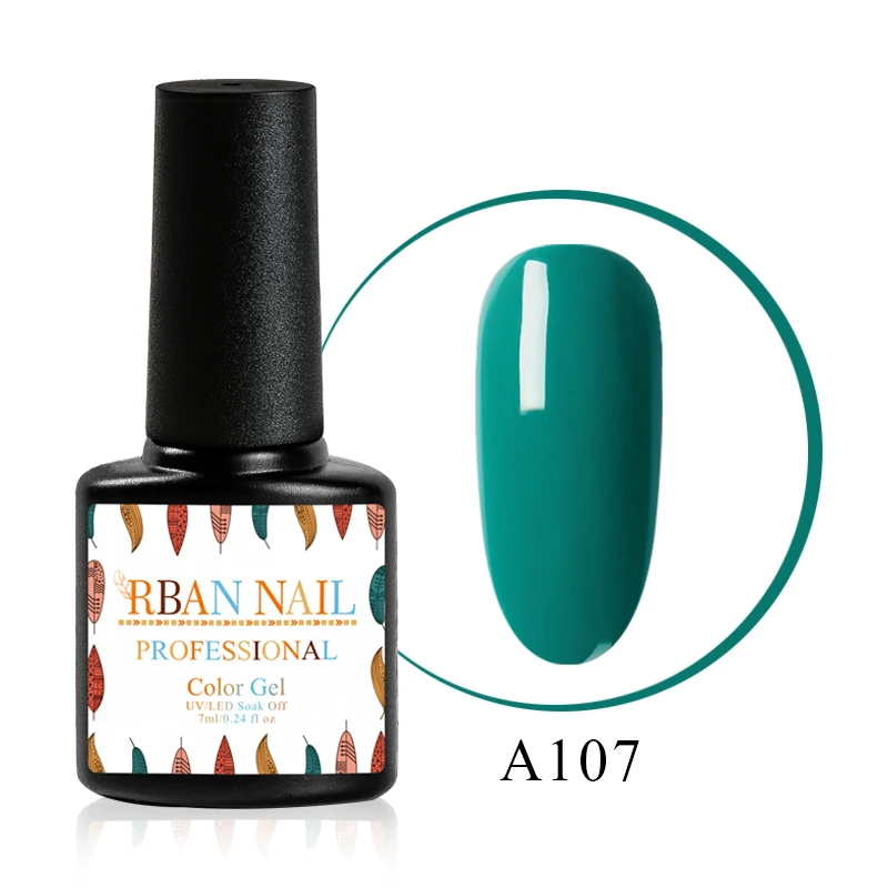 EEM30107 RBAN NAIL 7 мл УФ-гель для ногтей чистый полуперманентный лак верхнее покрытие УФ светодиодный Гель-лак замочить ногтей художественный Гель-лак для ногтей - Цвет: EEM30107