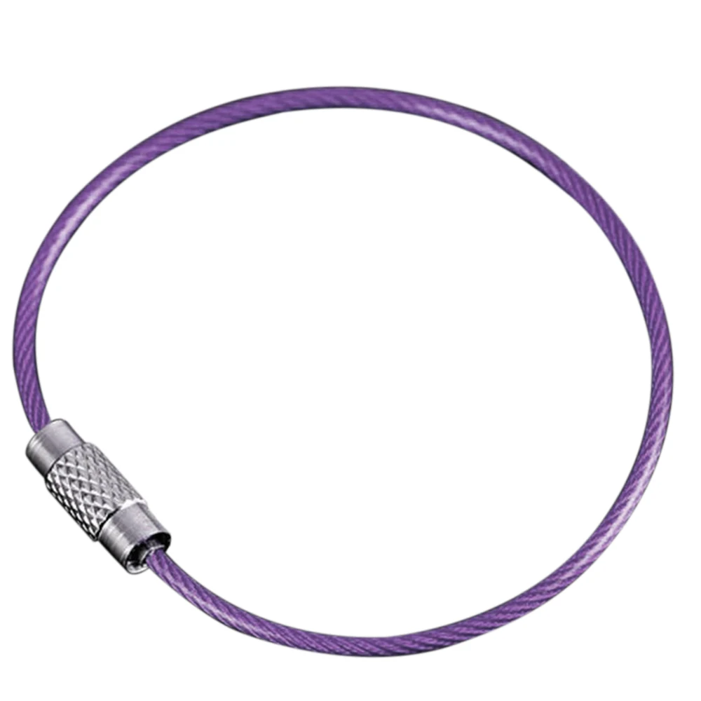 10 шт Красочный провод из нержавеющей стали брелок на веревке воздушное