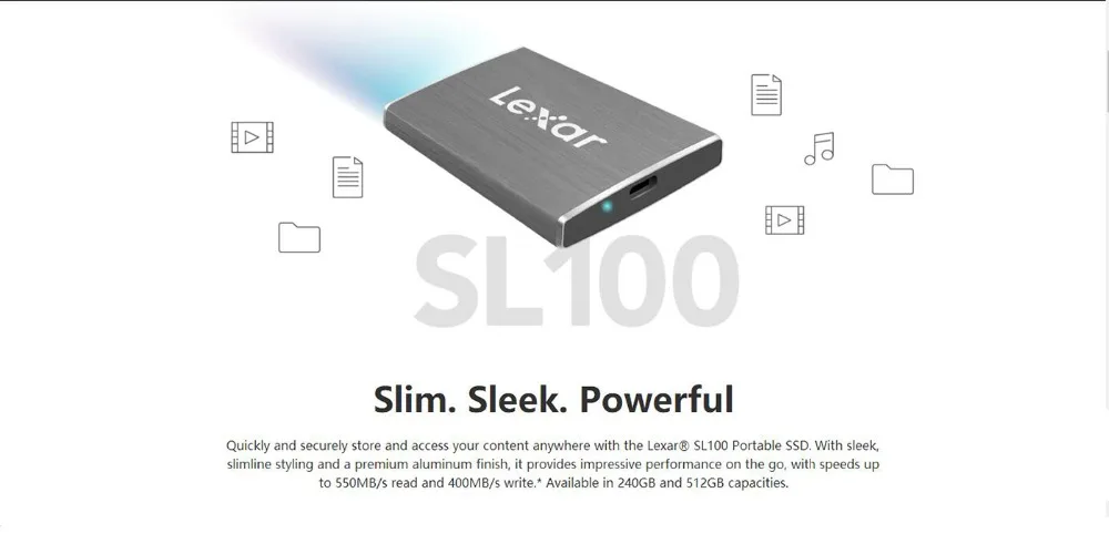 Lexar sl1000 внешний ssd жесткий диск 240тб usb 3,1 Тип c портативные твердотельные накопители 2,5 disco Дуро экстерно nas сервера внешн