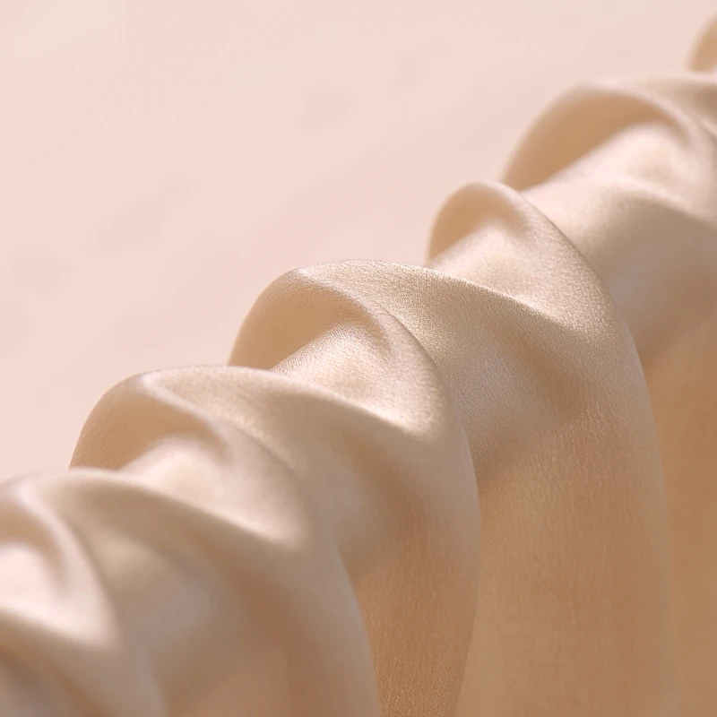 Solid color silk georgette satin fabric 12mm drape micro perspective clothing dress wholesale cloth | Дом и сад