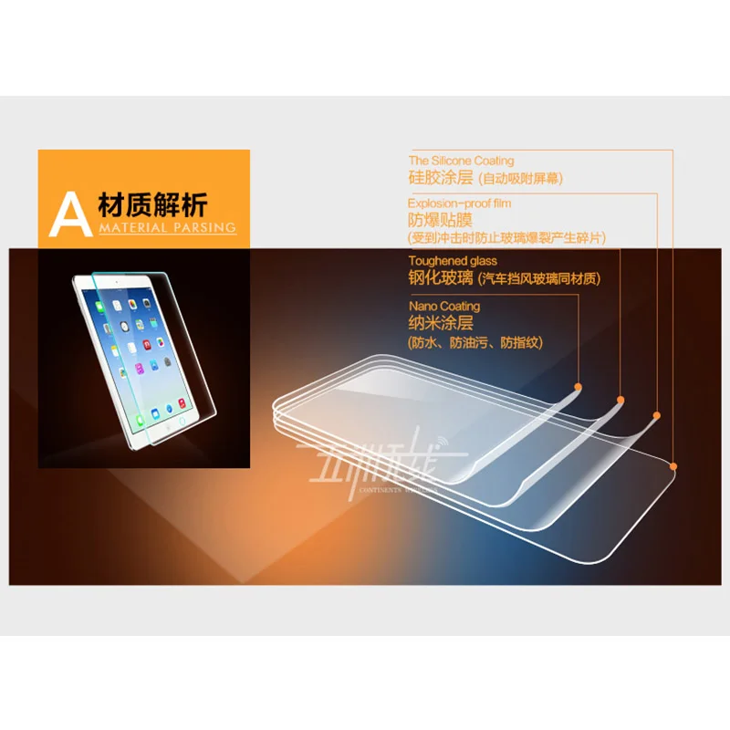 Tempered Glass for iPad Air 1st 0.3mm 2.5D 9H Apple ipad 5 9.7 Screen Protector Protective Tablet Film + Package | Компьютеры и офис