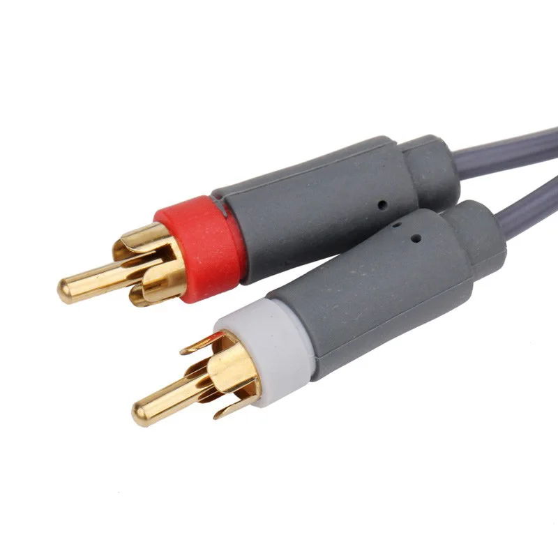 HD Slim Video Audio AV PC Monitor VGA + 2 RCA Cable Cord Connecter For Xbox 360 SGA998 | Электроника