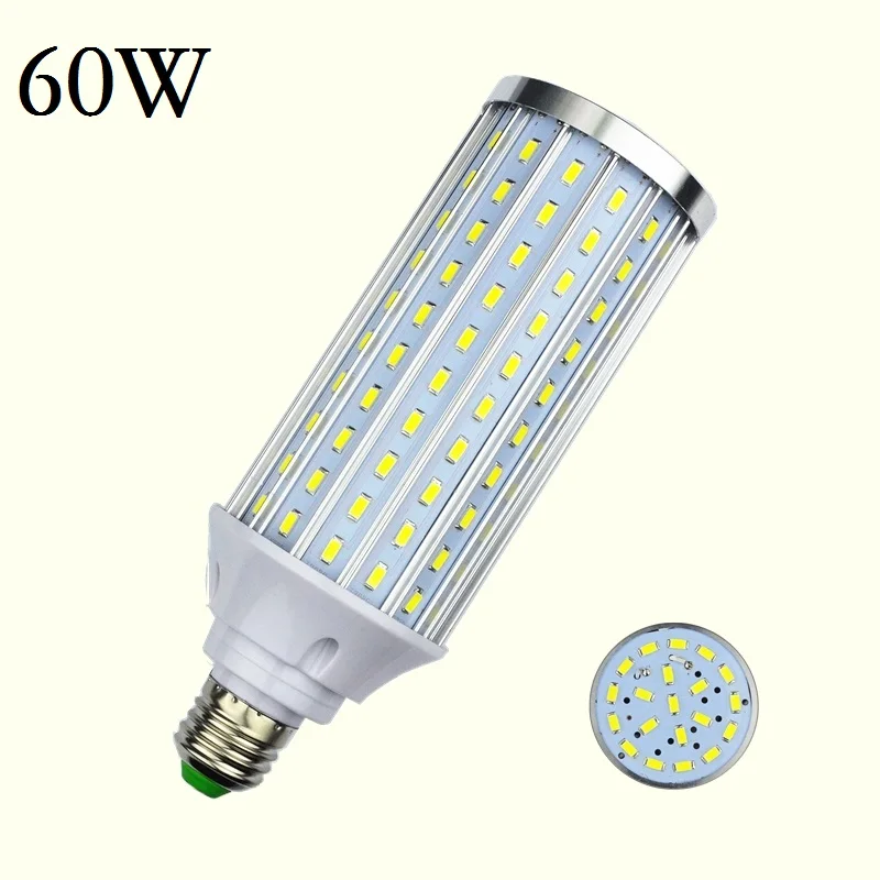 Светодиодный светильник E27, E26, E39, E40, 5730SMD, Кукурузные лампы 18 Вт, 25 Вт, 30 Вт, 45 Вт, 50 Вт, 60 Вт, 80 Вт, лампада, люстра, свеча, освещение для дома