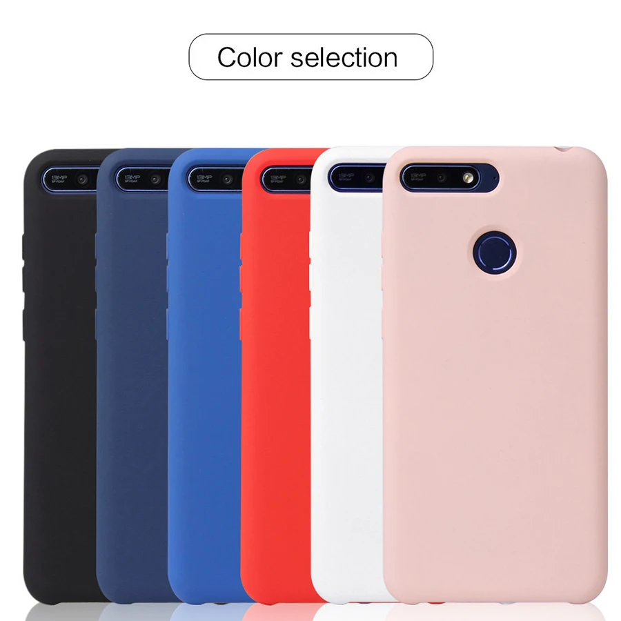 Мягкий официальный силиконовый чехол для huawei mate 20 P20 Pro Lite P Smart Y5 Y6 Y7 Prime Y9 Стильный силиконовый чехол из ТПУ