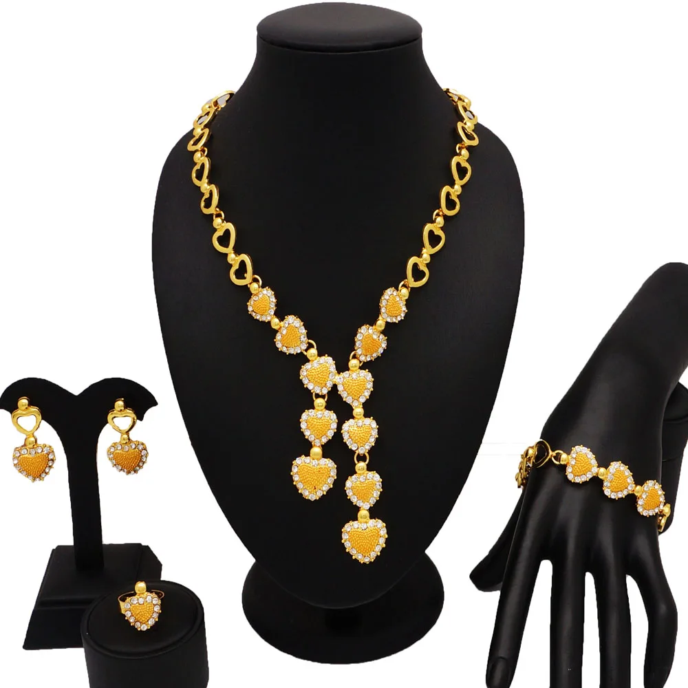

pure gold plating jewelry sets african big jewelry set wholesale african women necklace african fine jewelry sets