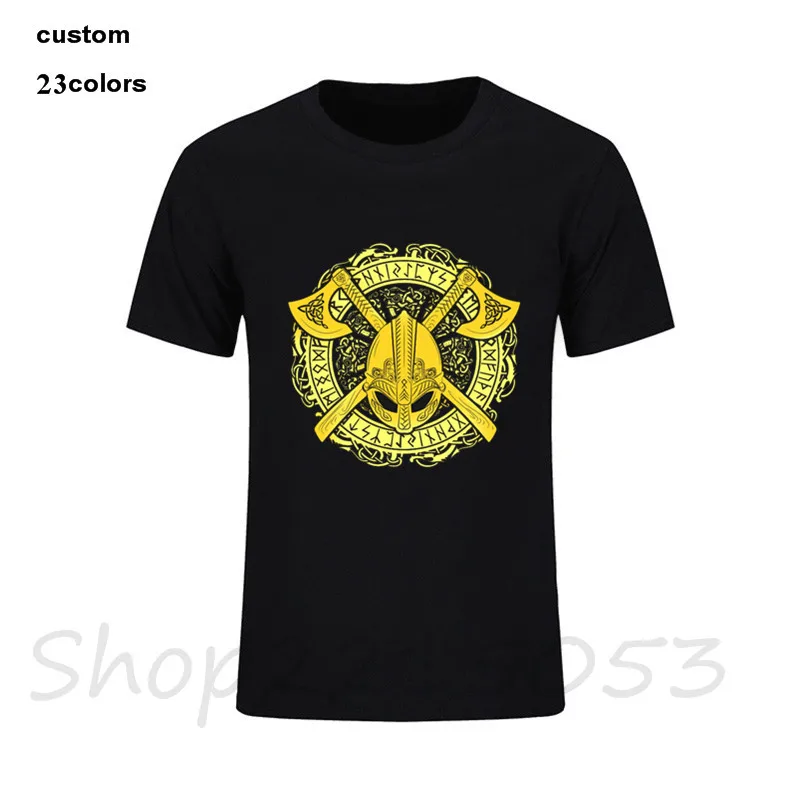 2019 повседневные футболки в стиле норвежских викингов FEAR NOT DEATH RAVEN WARRIOR стикер Valhalla