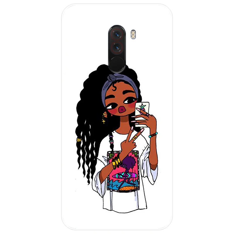 Афро для девочек черного цвета Magic пигмент меланин мягкий силиконовый чехол