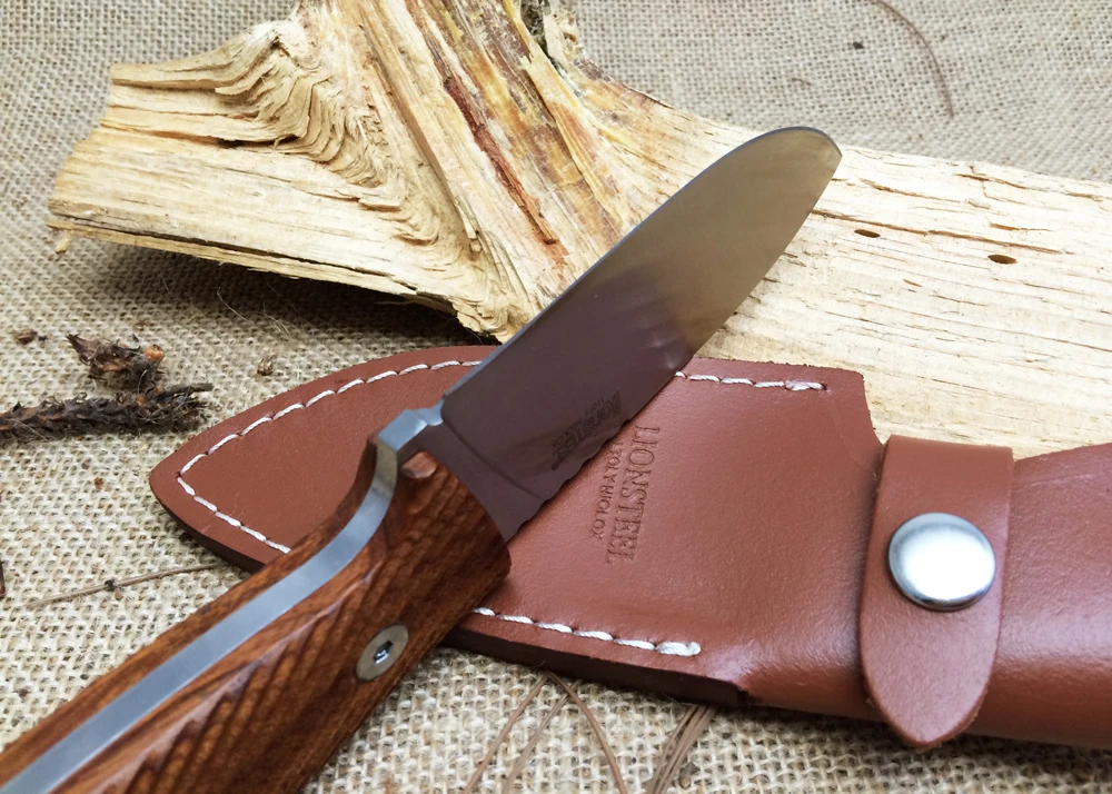 Италия LionSteel тактические фиксированные ножи 7Cr17Mov лезвие палисандр ручка кемпинг