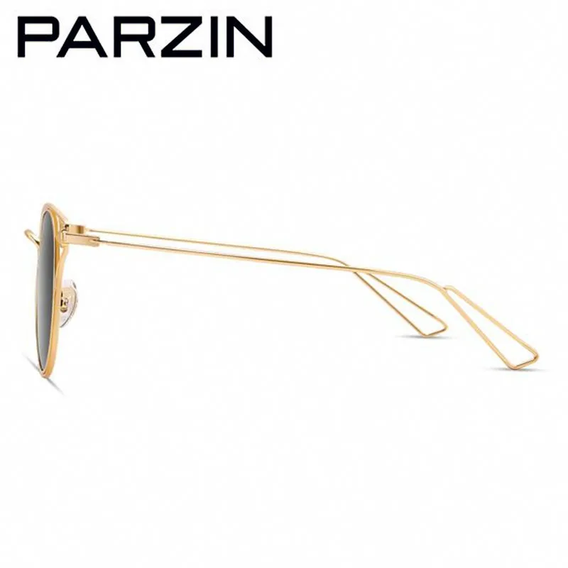 PARZIN Поляризованные солнцезащитные очки Женщины Box Metal Красочные женские солнцезащитные очки Женские очки для вождения Аксессуары+ Упаковочная коробка 8115