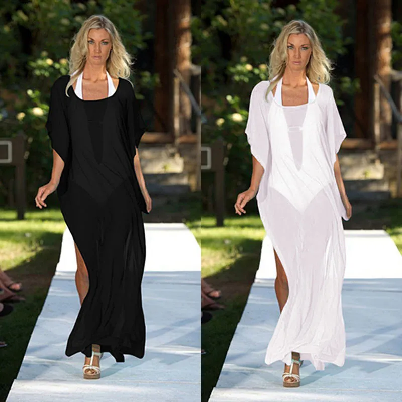 2017 длинный пляжный накидка кафтан бикини кардиган купальный костюм саронг