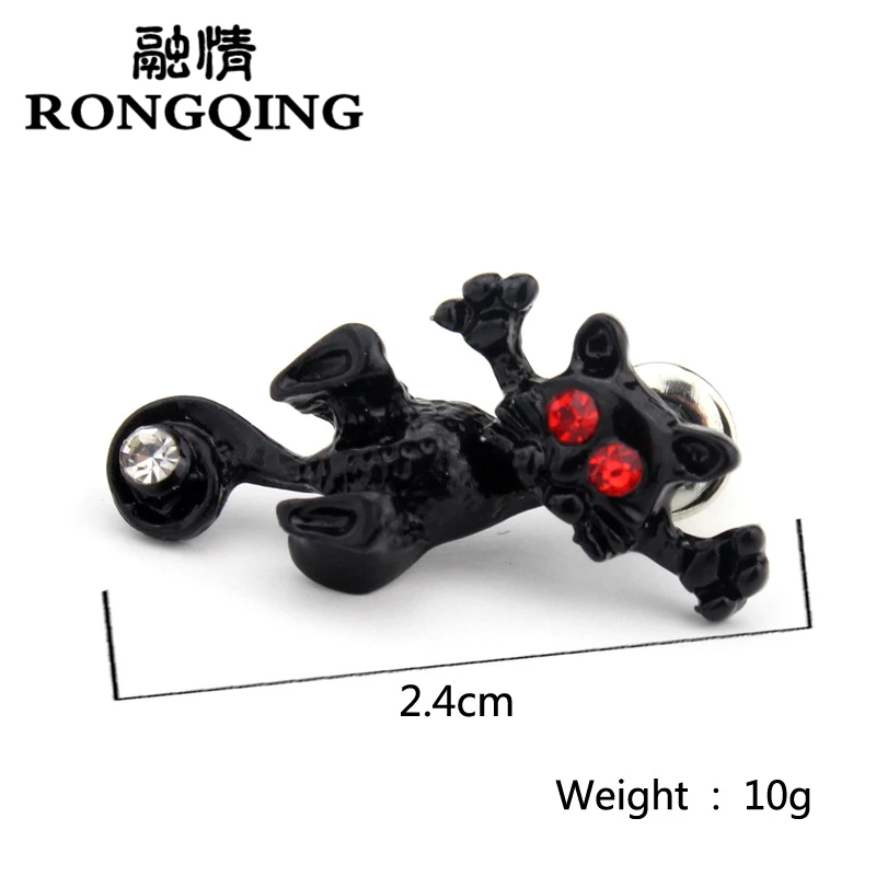 Серьги RONGQING в стиле Boho Heppie с 3d-изображением животных глаз кота для девочек