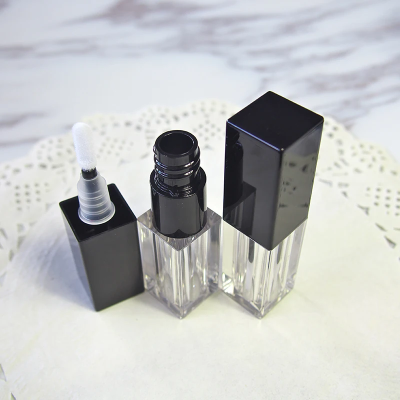 Мини 3 5 мл пустой квадратный пластиковый тюбик для блеска губ сделай сам