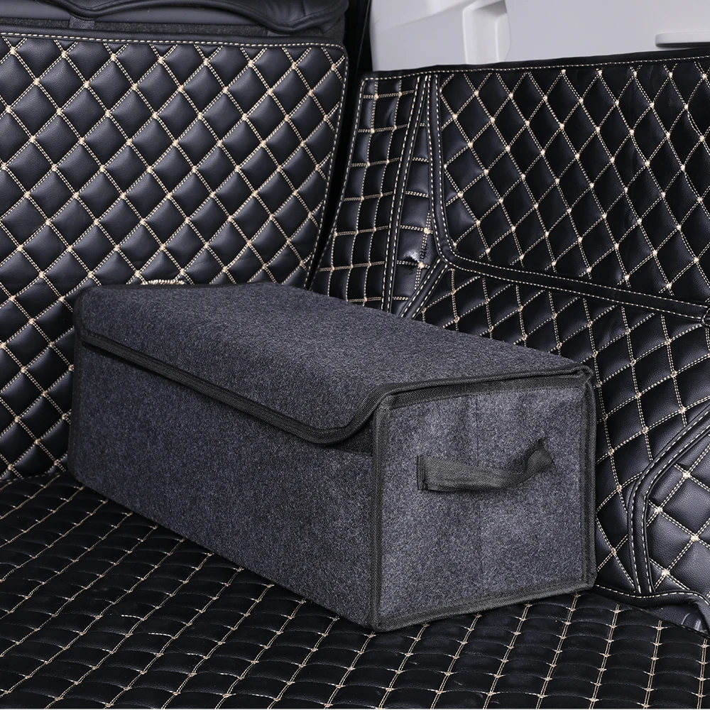 Buendeer обновленный автомобильный органайзер для багажника серый мягкий войлок