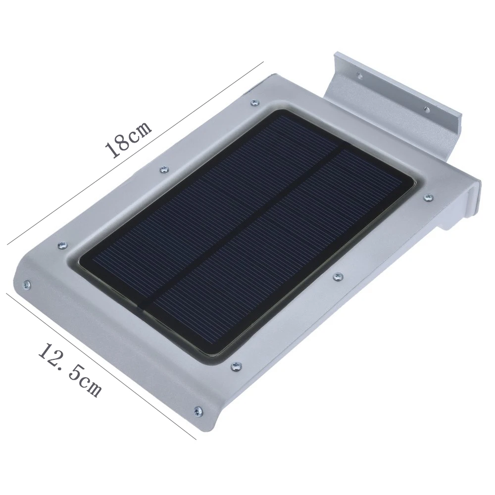 Супер яркий 46 светодиодный уличный светильник на солнечной энергии с датчиком
