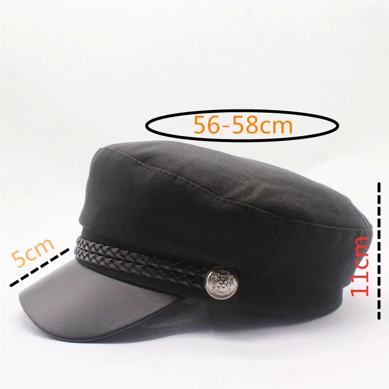 Fashion Blank black High Quality Newsboy Caps for Women Spring Autumn Winter Hats cotton Cap Ladies Black Hat Beret | Аксессуары для