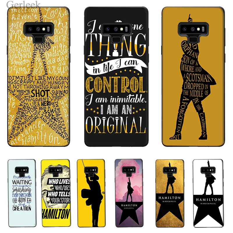 Чехол для телефона Hamilton Musical Lyrics Galaxy A5 A6 Plus 2017 A8 2018 Note 8 9|Чехлы-накладки| |