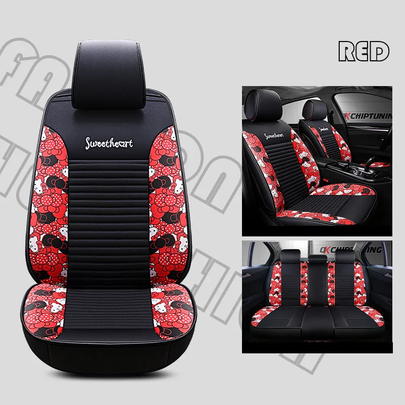 Red Чехол для сидения автомобиля чехол для honda accord 7 8 9 city civic 4d CR-V crv spirior поток 2011 2012 2013 - Название цвета: Red