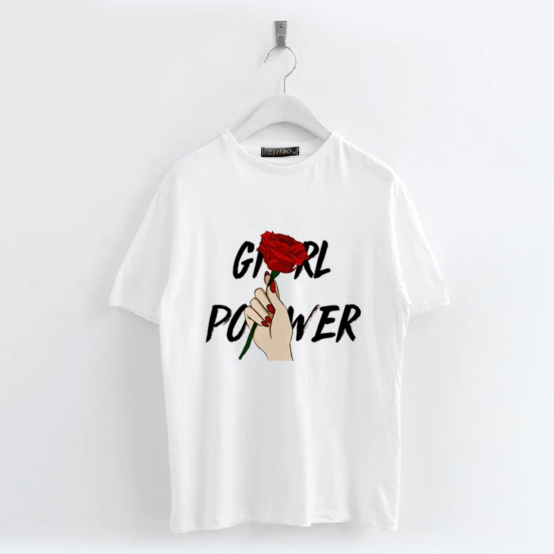 Летняя рубашка с коротким рукавом для девочек белая модная женская буквенным