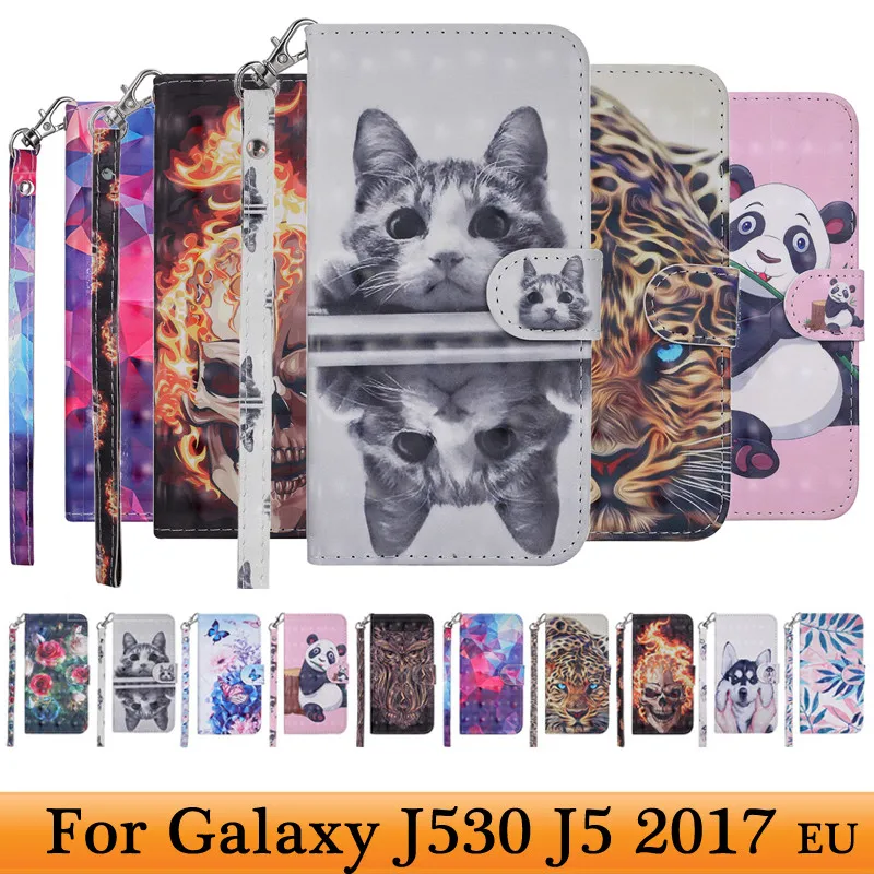 Чехлы для телефонов Samsung Galaxy J5 2017 кожаный чехол книжка с бумажником защитный