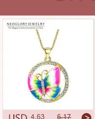 Neoglory, австрийские кристаллы, Женские Висячие серьги, ювелирное изделие, новинка, Бабочка, дизайнерская, трендовая мода, на день рождения, JS6 But-g JS9