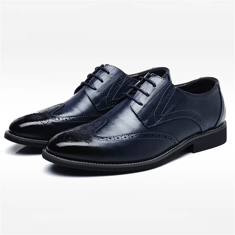 Movechain/Мужская обувь из натуральной кожи с перфорацией типа броги Обувь в деловом