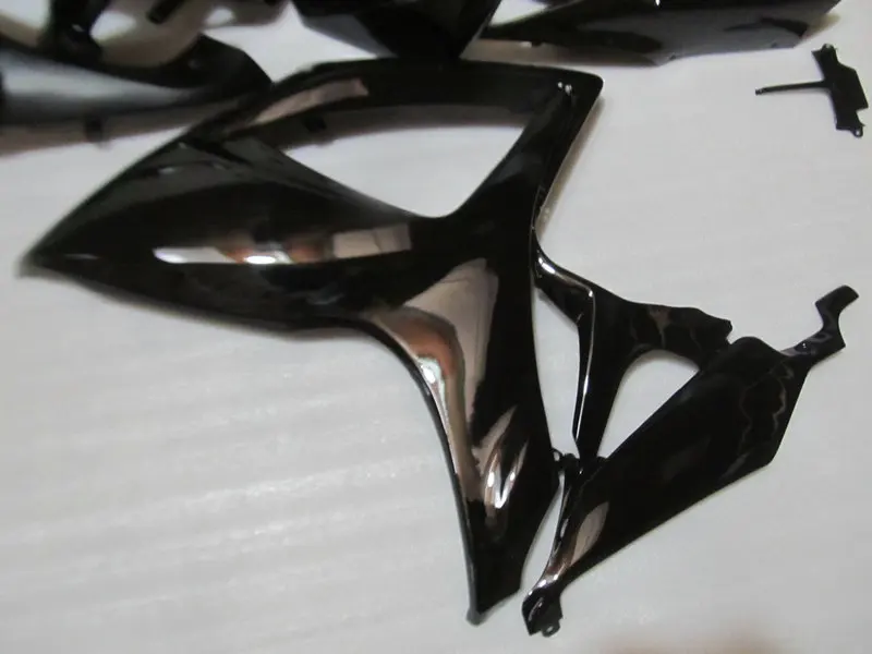 Набор обтекателей для мотоциклов полностью глянцевый черный обтекатель SUZUKI GSXR600