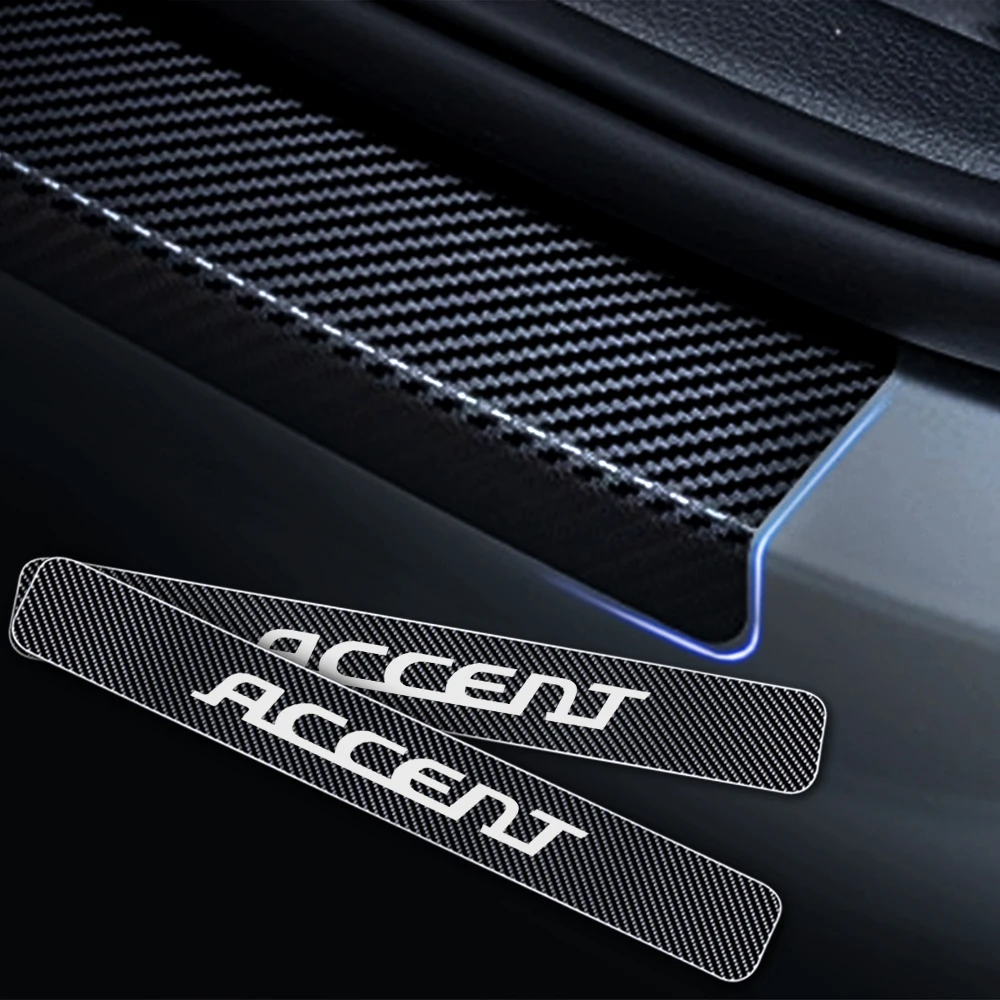 Автомобильный порог для hyundai ACCENT Накладка на порог двери защита двери автомобиля порога Накладка автомобиля-Стайлинг интерьерная наклейка 4 шт