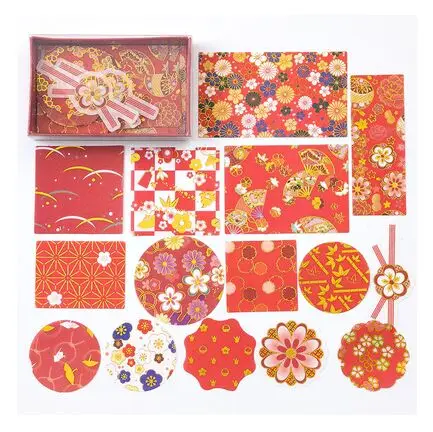 red gold flowers 45 шт./кор. в японском стиле наклейки из золотистой фольги с бронзовым покрытием кран волна вишня в цвету древних из мультфильма «Холодное сердце»; свадебные туфли, украшенные наклейки для ежедневника - Цвет: red gold flowers