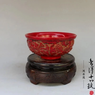 

Home Decoration Crafts Imitated Red Coral (Bowl) Ornaments