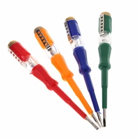 test pen portable flat screwdriver electric tool utility light device screw driver hand tools led voltage tester colorful