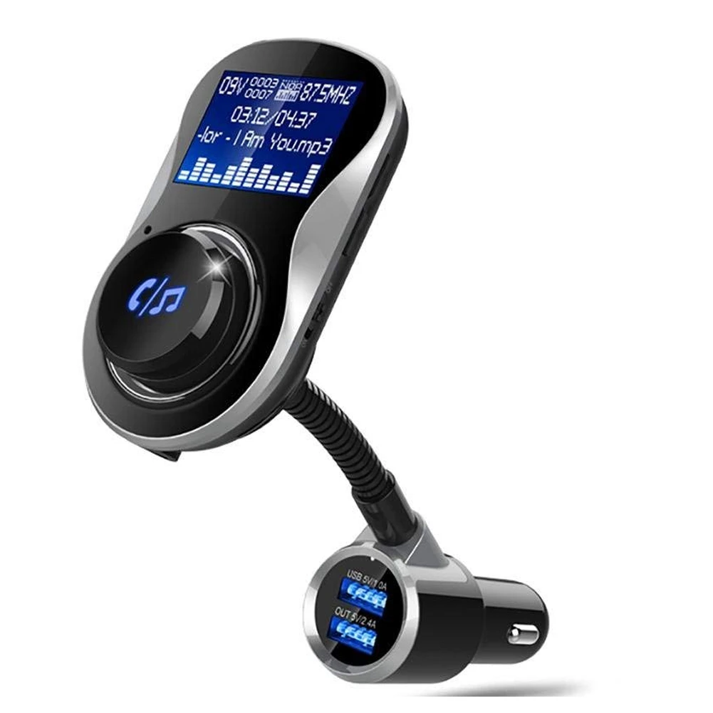 Car MP3 Bluetooth Player For TF Card U Disk With Remote Control BC26 New FM Transmitter Large Screen Mp3 Pl | Автомобили и