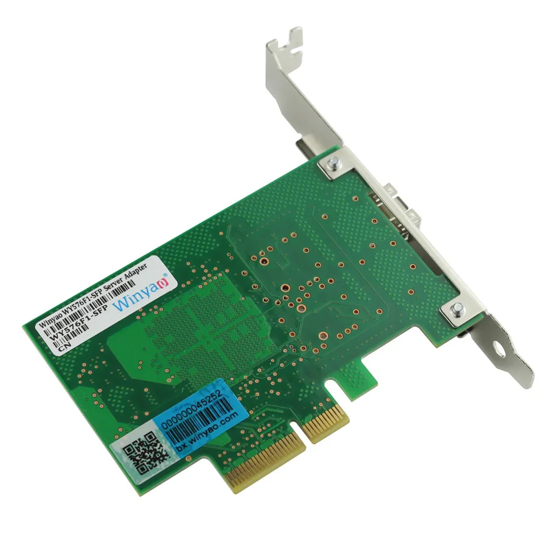 Winyao WY576F1 SFP PCI Express 2 0x4 Fiber Gigabit Ethernet сетевой адаптер (NIC) PRO/1000 82576 E1G42EF 1000M lan|ethernet network