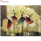 Картина из страз с изображением балерины и девушки, вышивка крестиком, квадратная картина для стразы, Алмазная мозаика для рукоделия, вышивка стразами, распродажа