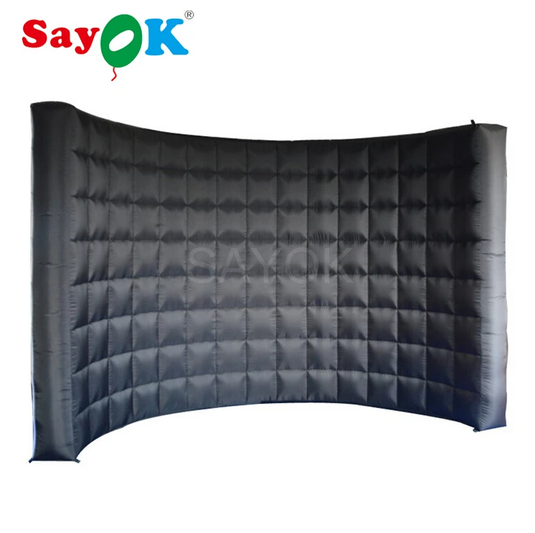 Надувная фотобудка золотого серебряного белого черного фиолетового цветов со