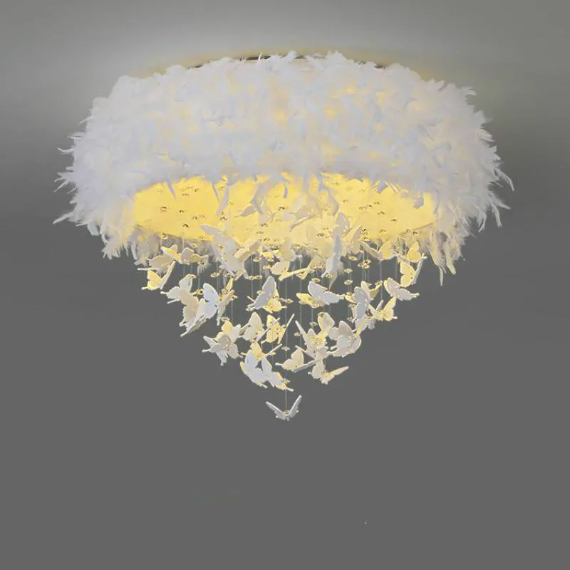 Свадебное украшение светодиодный потолочный светильник Современная Белая