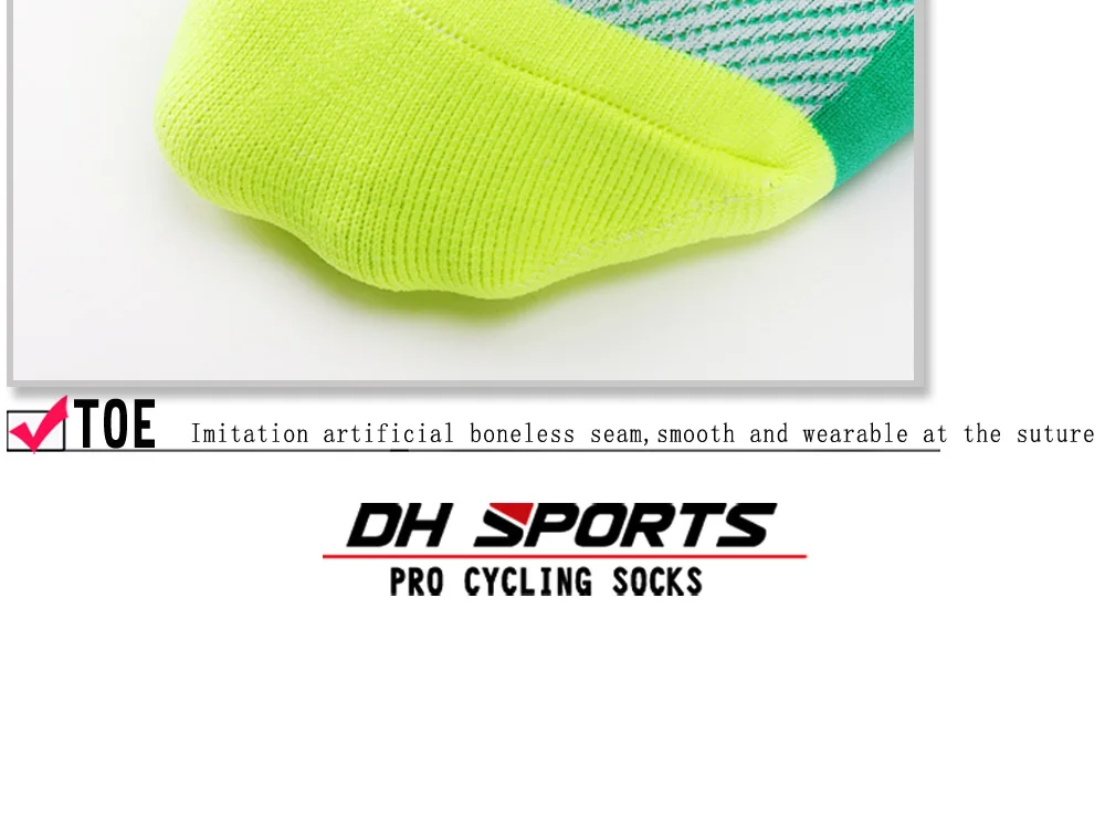 DH SPORTS Pro велосипедные носки для езды на велосипеде, для помещений, для езды на велосипеде, для соревнований, для сцены, для бега, для мужчин, Wo для мужчин, s, лучший зеленый, красный