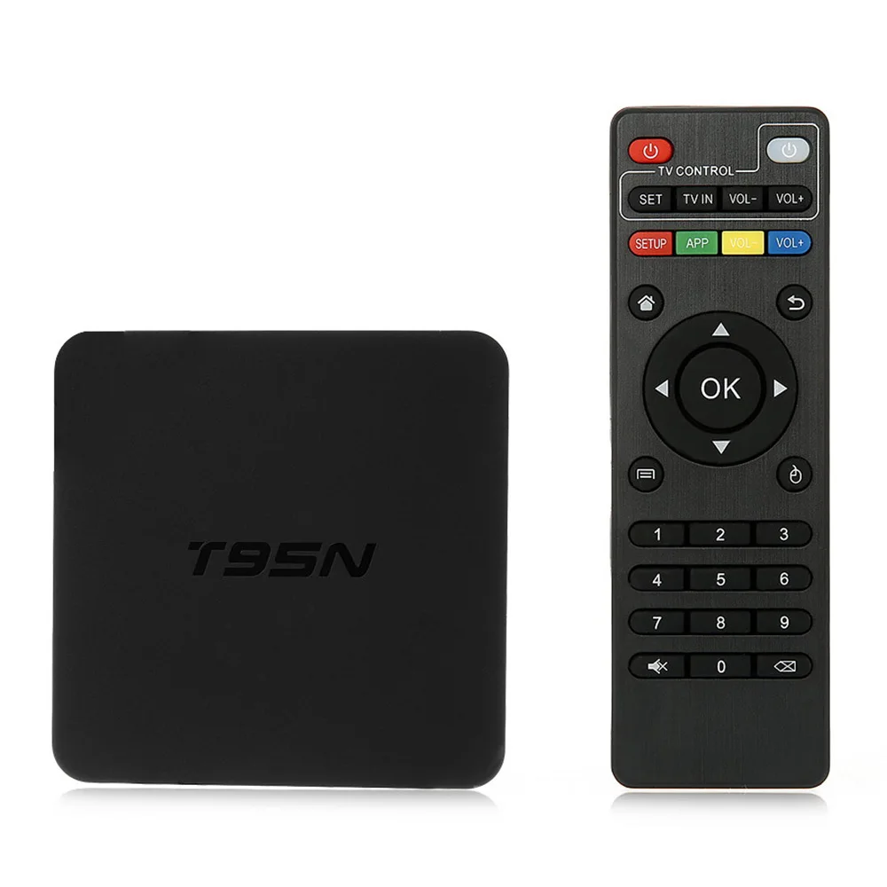Мини-ТВ-приставка T95N на Android 6 0 10 шт. четырехъядерный Amlogic S905X 2 ГБ/8 ГБ UHD 4K умный