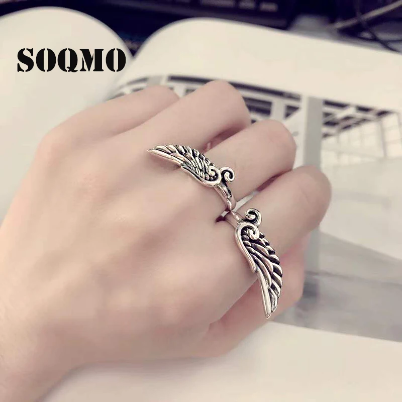 SOQMO 100% реальные технические серебряные ювелирные изделия открытое регулируемое