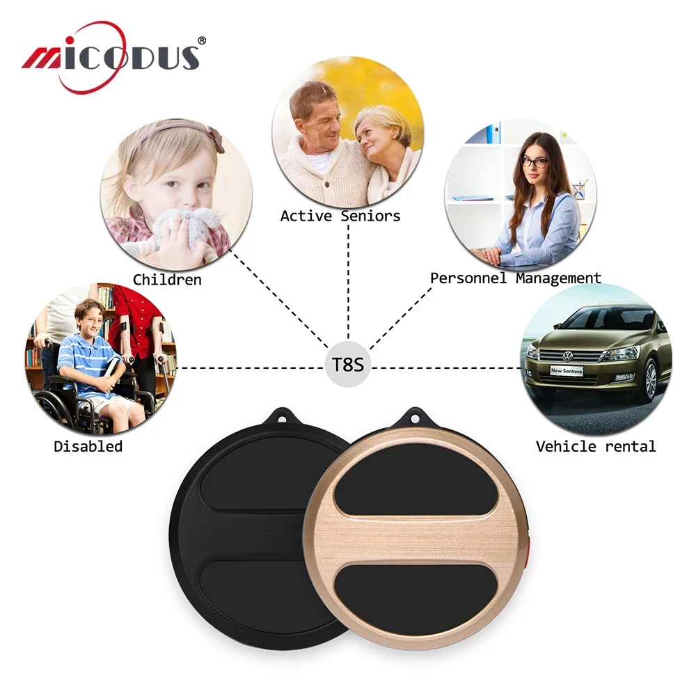 Мини gps трекер детей Водонепроницаемый IP65 Бесплатная веб приложение локатор