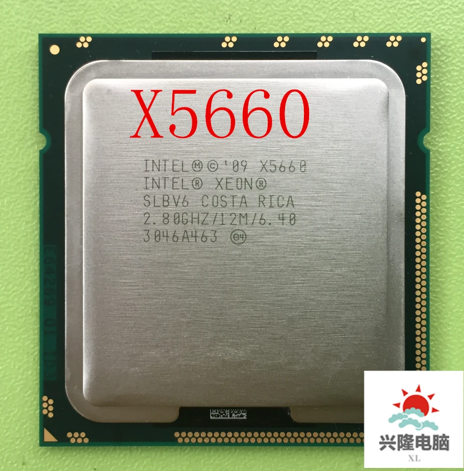Процессор Intel Xeon X5660 2 8 ГГц шесть ядер 12 м LGA1366 серверный процессор бесплатная