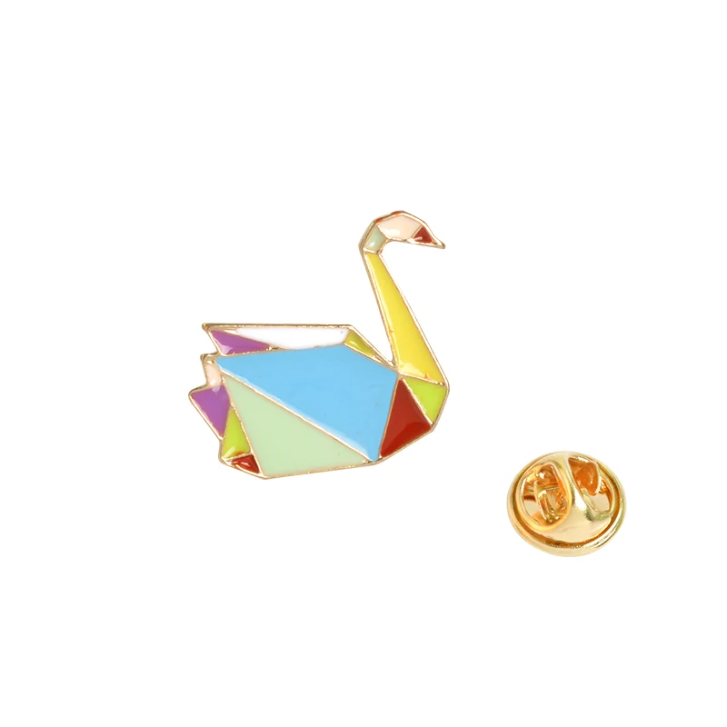 1 шт. и рисунком в виде птичек-оригами заколки с животными Кнопка кролик Лебедь